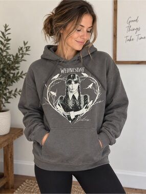 'Wednesday' Graphic Hoodie